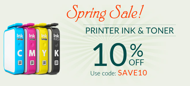 printer ink sale - 15% off all ink and toner cartridges
